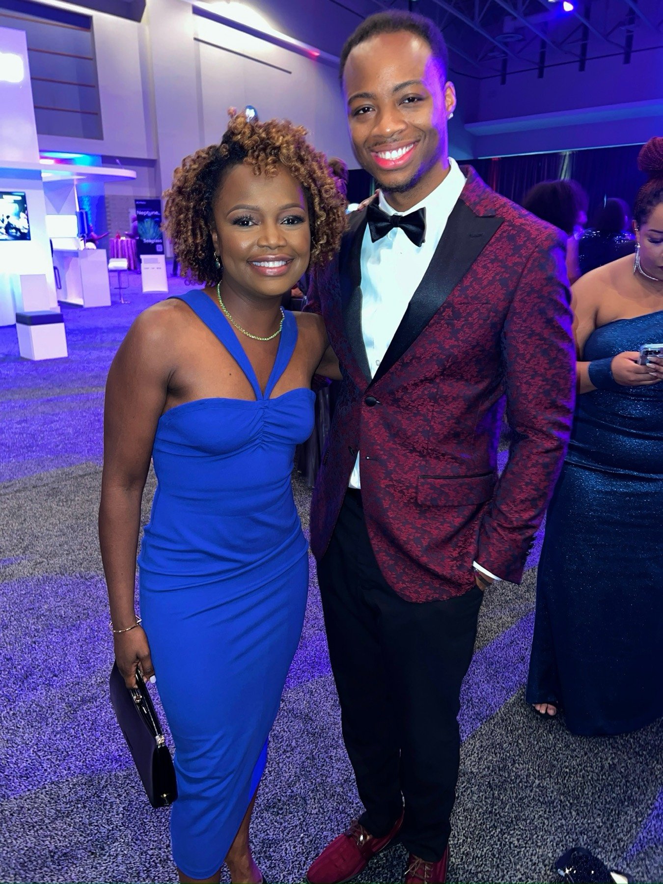 Jameel Muhammad with White House Press Secretary Karine Jean-Pierre
